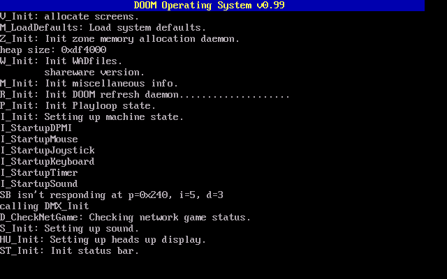 Doom 0.99 - Boot